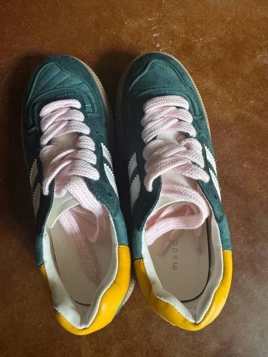 NWOT Madden Girl Teal Suede Platform Sneaker - Picture 5 of 5